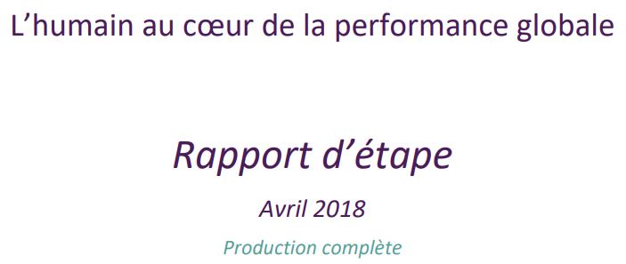 Rapport d’étape Elence avril 2018