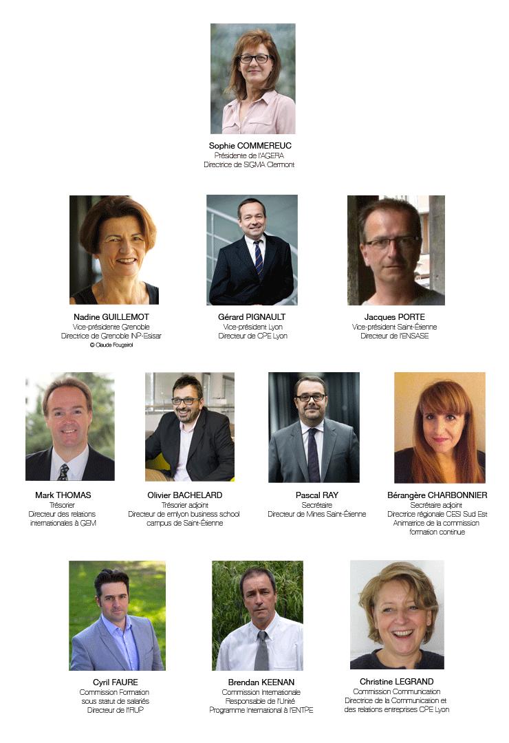 LE TROMBINOSCOPE DU BUREAU DE L’AGERA