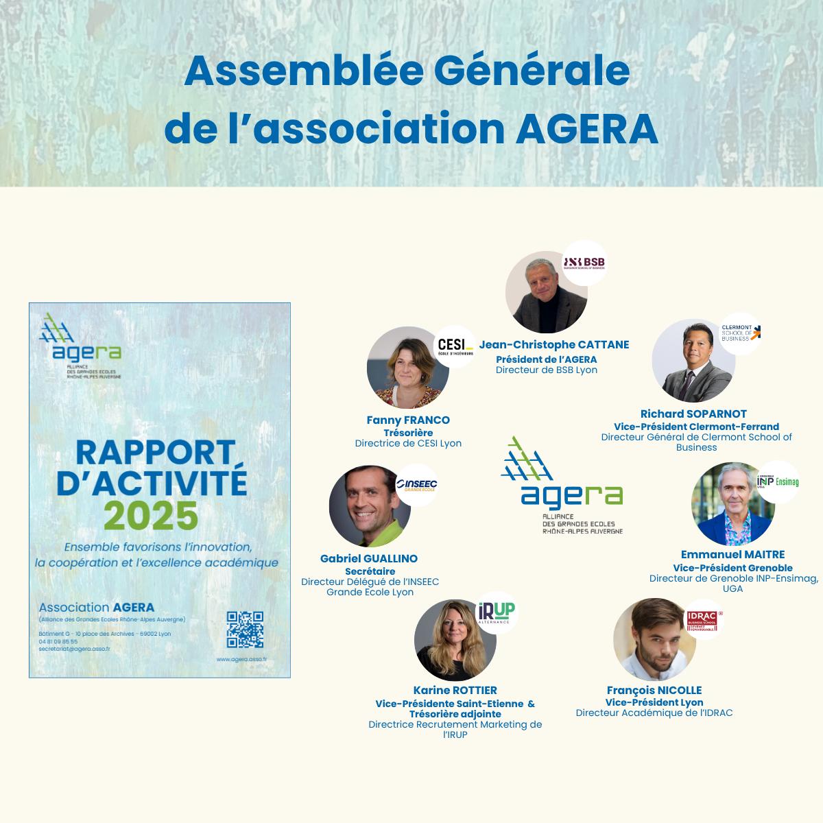 Assemblée Générale de l&rsquo;AGERA 26/03/2026