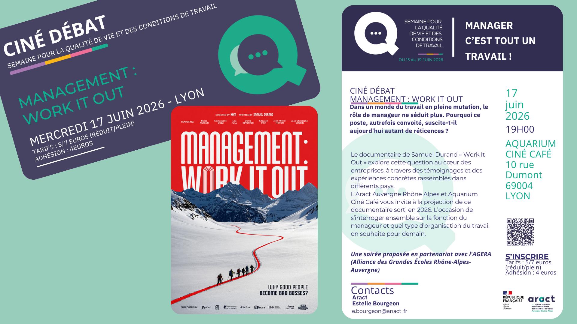 Soirée ciné-débat sur le thème du Management – 17 juin 2026
